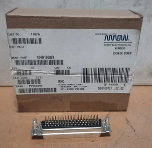 AMPHENOL CONEC  #164A16609X  D-SUB CONNECTOR (50-PIN) SOCKET STRAIGHT THRU  D102 - Picture 1 of 6