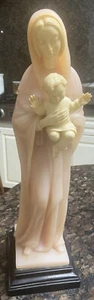 Vintage 14-1/2"T MARY Pink Resin Statue von Gino Ruggeri G.R. Bianchi Italien - Bild 1 von 16