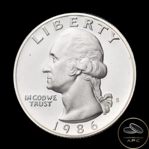 1986 S Washington Quarter Beautiful DCAM PROOF Very High Grade Cherry Picked++ - Picture 1 of 4