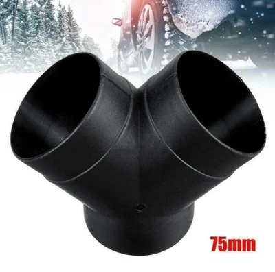 75mm Ducting Pipe Y-Piece 3-Outlet Connector For 5kw Diesel Heater Accessories - Image 1 of 4
