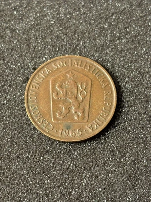 1965 50 Haleru Coin Czechoslovakia Socialist Republic European Coin Czech - Image 1 of 4