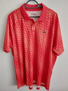 POLO LACOSTE SPORT NOVAK DJOKOVIC 3XL (TAGLIA 8) ARANCIONE NUOVA CON ETICHETTE - Foto 1 di 15