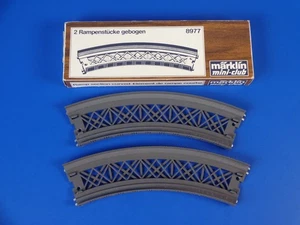 MARKLIN Z - 8977 - 2x Ramp Section Curved / BOX - LN - Picture 1 of 2