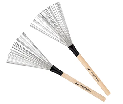 Cepillo de alambre fijo Meinl Stick & Brush 5A, par - empuñadura de mango de madera (SB310) Foto 1 de 4