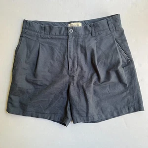 Madewell Shorts Mens Size 34 x 5 Linen Cotton Blend Pleated Navy Blue NWT - Picture 1 of 6