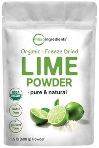 Organic Freeze-Dried Lime Powder, 1.5lbs | Raw Lime Juice Flavor, Sugar Free ... - Picture 1 of 6