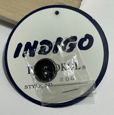 Indigo Protokol 2-Hole Replacement Metal Button Size 3/4" with Tag Lot EX9 - Image 1 of 3