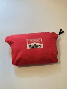 Vintage Marlboro Unlimited Packable Hooded Pullover Windbreaker Rot XXL - Bild 1 von 10