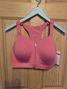 NWT LAYER 8 LADIES SPORTS BRA W/F MAXIMUM SUPPORT PINK BRA 1X WB0088X - Picture 1 of 4