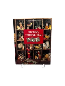 Vintage 1993 Merry Christmas ABC Leisure Arts Cross Stitch Patterns Book - Picture 1 of 2