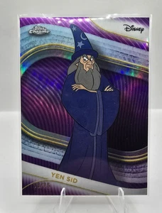 2025 Topps Chrome Disney Yen Sid Purple Refractor /75 #191 –Serial Numbered Rare - Picture 1 of 3