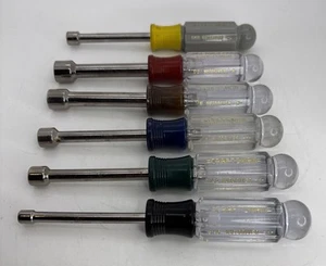 Craftsman Nut Driver Set of 6 SAE 3/16” 11/32" 3/8" 7/16" 1/2" USA 8 MM - Picture 1 of 8
