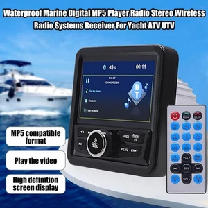 Marinebootradio Stereo-Empfänger Digitale Medien MP5-Player Audio AM / FM BT NEU - Picture 1 of 14