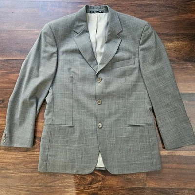 Hugo Boss Gray Einstein Sigma Super 100% Virgin Wool Jacket Blazer Size 40S - Image 1 of 4