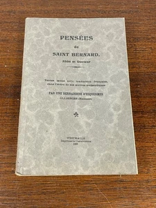 Livre Pensées de Saint Bernard Abbé et Docteur 1929 (1-2B) - Imagen 1 de 6