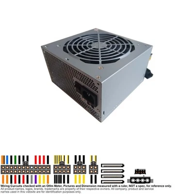 Power Supply ATX 350W Power Man IP-S350CQ-2 IDDR350CQ00203 120mm Fan 24-Pin - Image 1 of 4
