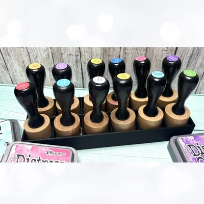 Tim Holtz Impreso en 3D Negro HERRAMIENTA MEZCLADORA TINTA Organizador Soporte  Foto 1 de 3