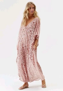 MELISSA ODABASH LACE KAFTAN BEACH COVER-UP ONE SIZE BNWT - Picture 1 of 5