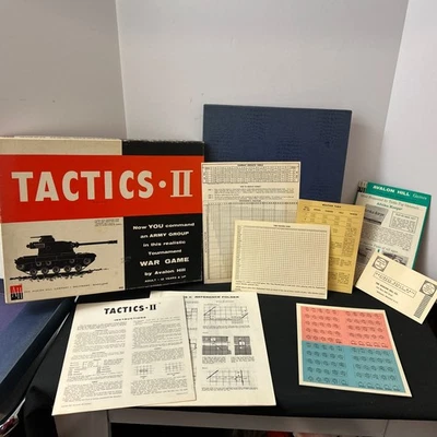 Avalon Hill 1961 Tactics II Military War Game Unpunched 1st Edition Complete - Image 1 of 4