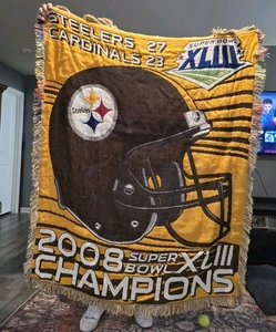 2008 Pittsburgh Steelers Super Bowl Wurf/Banket. Sehr Gut - Bild 1 von 2