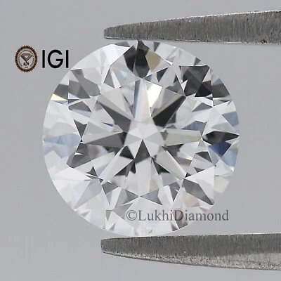 2.27 CT IGI Certified Round Shape Diamond White-E Color VVS2 Clarity Lab Diamond - Image 1 of 4