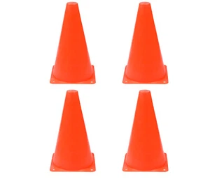 Pylonen Verkehrshütchen Leitkegel Kegel Fußballkegel 4er Set 23cm orange (J69) - Bild 1 von 6