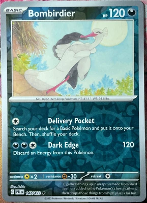 Bombirdier Reverse Holo - 147/193 - Paldea Evolved Pokemon 2023 - Image 1 of 3