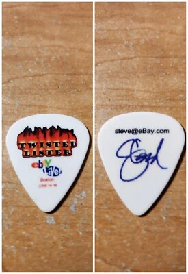 Ebay Live 2007 Boston Twisted Lister Stece Band logo Guitar Pick Pic rare htf - Image 1 of 3