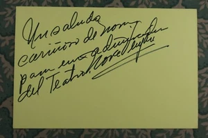 Nora Veryan - CINE MEXICANO - Su Primer Amor - Santa Claus - Autografiado 1984 - Imagen 1 de 2