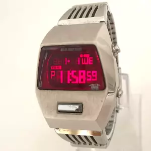 Seiko AKA W670-4000 LED Watch space chronograph silver mens helmet darth vader - Picture 1 of 11