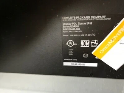 HP EO4501 Modular PDU Power Distribution Unit 228481-002 w/ rack mount brackets - Image 1 of 2