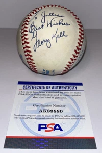 George Kell Boston Red Sox Signed Baseball,PSA/DNA Autograph,(B59) - Picture 1 of 7