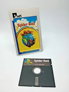 Spider Raid game by insoft - 5.25" disk for Apple II+,IIe , IIc, IIgs - TESTED - Picture 1 of 6