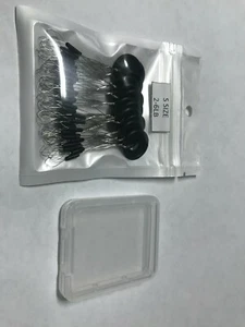 72 Fishing Columnar Rubber Float Bobber Stops Pitch Sinker S size Brand new USA - Picture 1 of 1