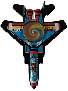 Eagle F-15 Vintage Fighter Jet 1960's Tinplate Plastic Toy Made Japan *Damaged* - Picture 1 of 9