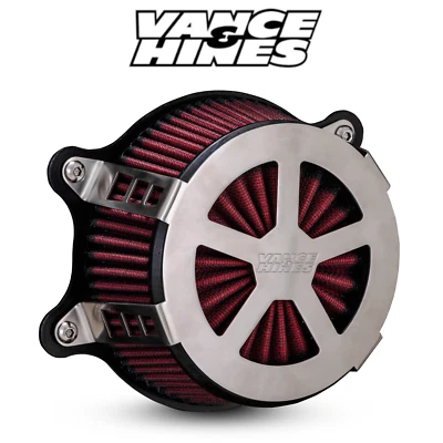 Kit de admisión de aire cepillado Vance & Hines VO2 Radiant V para Harley Davidson 2008-2017 Foto 1 de 2