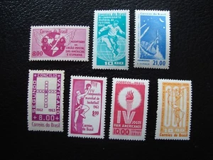 BRESIL - timbre yvert et tellier n° 722 726 729 730 732 a 734 n** (TU) stamp - Picture 1 of 1