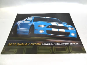 2013 FORD MUSTANG SHELBY GT500 DEALERSHIP PROMO SALES BROCHURE FLYER 8.5 x 11" - Bild 1 von 2