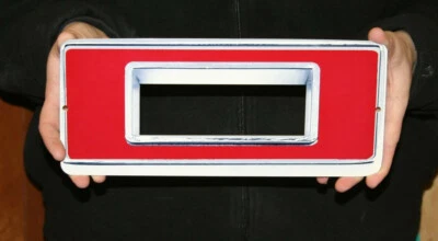 GM CHEVY VINTAGE RED NUMBER 0 – FLAT STEEL SIGN 12" X 5"  - Image 1 of 4