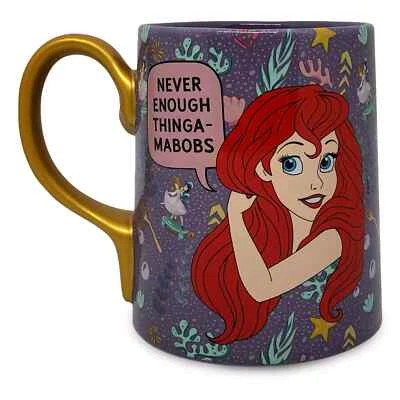 Disney The Little Mermaid Large Ceramic  Mug With Dinglehopper Spoon - RARE - Image 1 of 4
