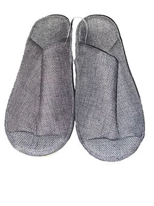 Unisex Slippers Soft Soles Indoor Outdoor Anti Skid Open Toe Slippers Gray Large - Picture 1 of 7