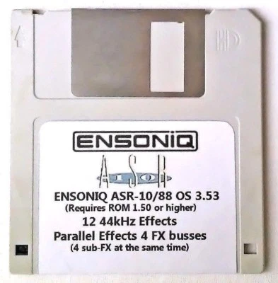 ENSONIQ ASR-10 DISK ALL-IN-ONE OS 3.53 BOOT, PARALLEL FX 4 BUSSE, 12 44KHZ FX - Bild 1 von 4