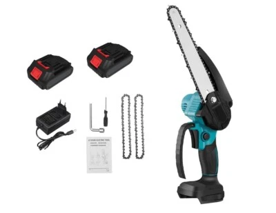 Mini Motosega da 8 pollici 8" a Doppia Batteria da 48V 2 Catene Potatura Sega - Immagine 1 di 2