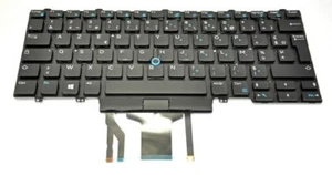 DELL W93F7 Latitude E5450 E5470 5480 E7450 E7470 7480 French Backlit Keyboard - Picture 1 of 1