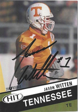 Jason Witten 2003 SAGE HIT Autographed Football Rookie Card #10 Dallas Cowboys