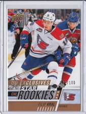 17/18 2017/18 Upper Deck CHL Exclusives #369 Filip Kral Spokane Chiefs /100