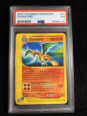 Charizard 40/165 - Pokemon Expedition Non Holo 2002 E-Reader English - PSA 7 NM - Image 1 of 2