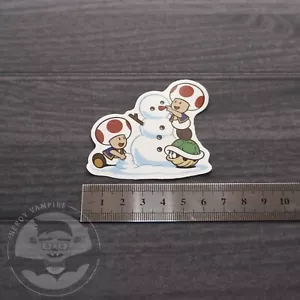 Super Mario Bros Captain Toad | Toad Building Schneemann Aufkleber Aufkleber | Nintendo - Bild 1 von 3
