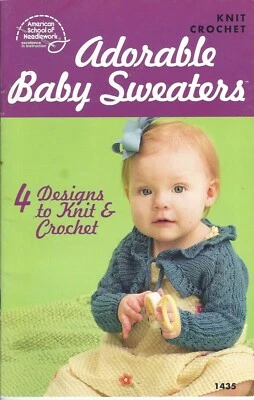 American School of Needlework Adorable Baby Sweaters Crochet & Knit  Booklet - Image 1 of 2