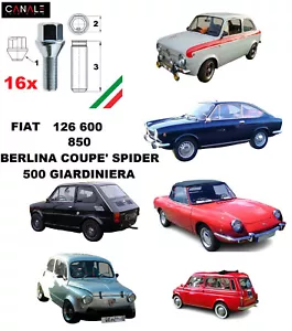 16 bolt wheel kit for iron alloy wheels M12x1.5 Fiat 850 126 600 abarth - Picture 1 of 2